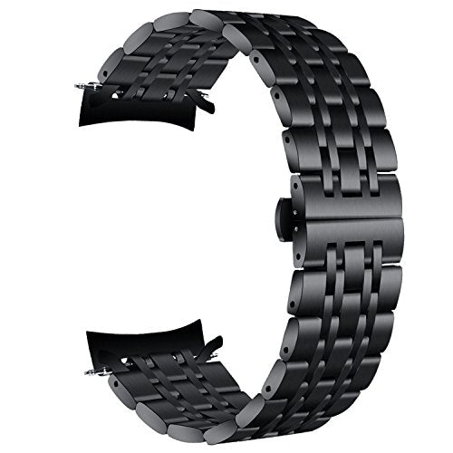 Gear S3 Frontier Classic Bands, VIGOSS 22mm Black Solid